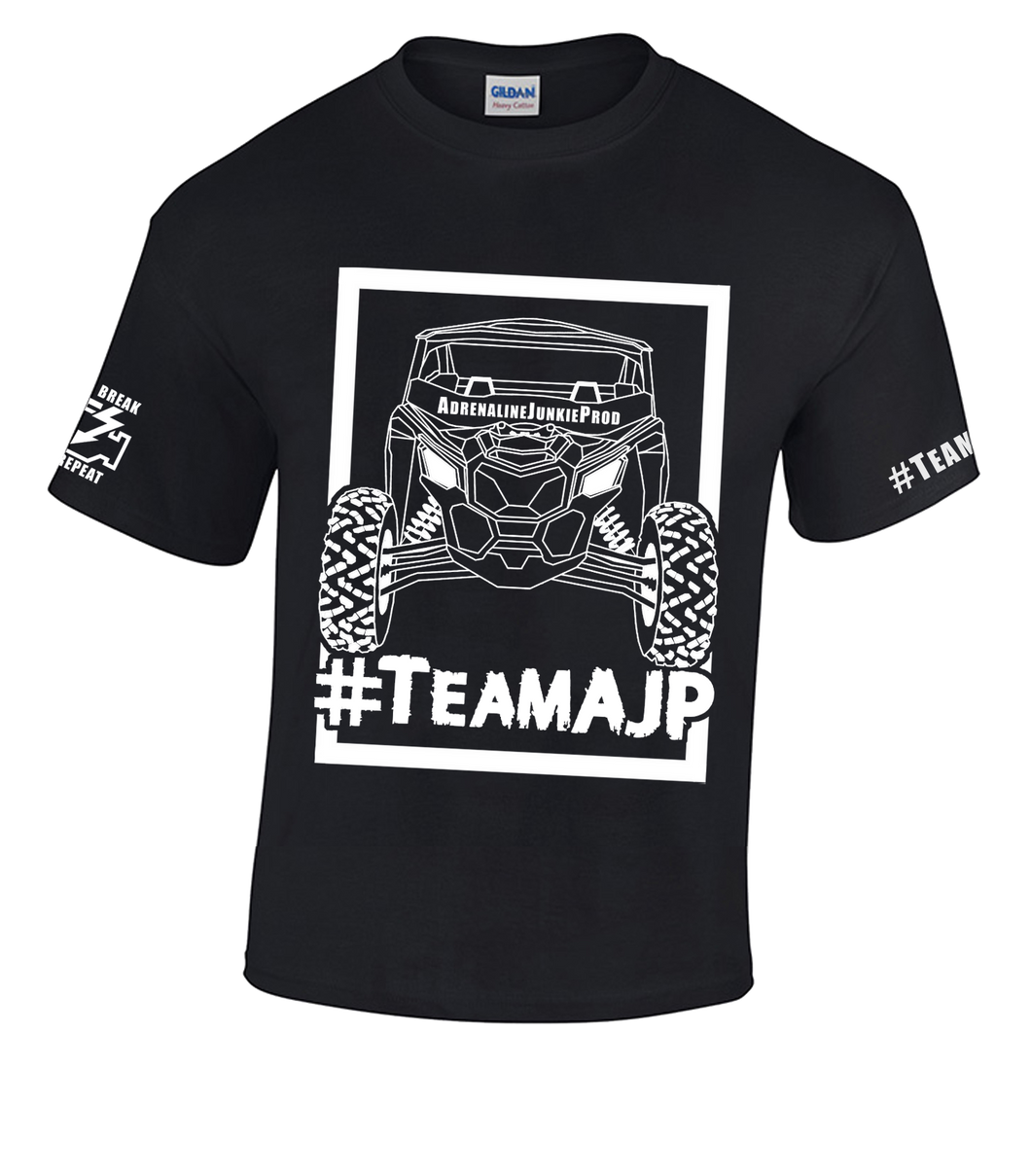 AdrenalineJunkieProd - Mav Logo T-Shirt - Eat, Sleep, Ride, Repeat #TeamAJP - Version 2.0