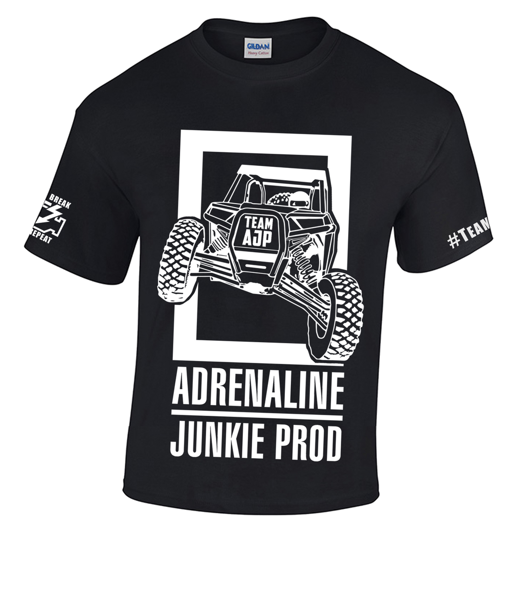 AdrenalineJunkieProd - Original Logo T-Shirt - VARIOUS COLORS - Eat, Sleep, Ride, Repeat - Version 2.0