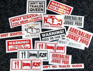 Warning! Follow at Your Own Risk - STICKER