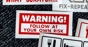 Warning! Follow at Your Own Risk - STICKER