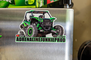 SXS/UTV Vehicle Stickers- Green Kawasaki KRX Decal - AdrenalineJunkieProd