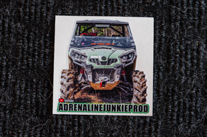 SXS/UTV Vehicle Stickers- Green Commander Decal - AdrenalineJunkieProd