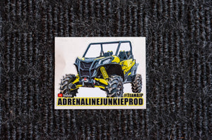 SXS/UTV Vehicle Stickers- Yellow Maverick Sport Decal - AdrenalineJunkieProd