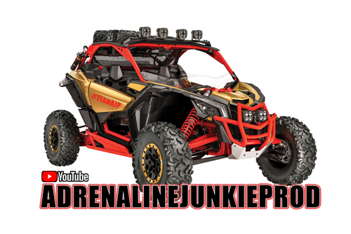 SXS/UTV Vehicle Stickers- Gold Maverick X3 Decal - AdrenalineJunkieProd