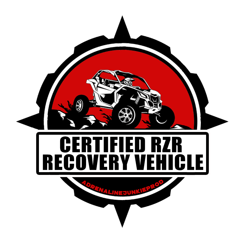 Certified RZR Recovery Vehicle - Sticker - AdrenalineJunkieProd