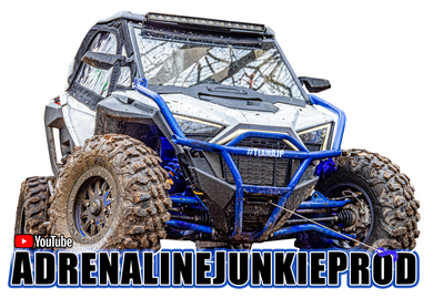 SXS/UTV Vehicle Stickers- Blue RZR Pro XP Decal - AdrenalineJunkieProd