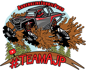 #TeamAJP Mud Splash Sticker - AdrenalineJunkieProd