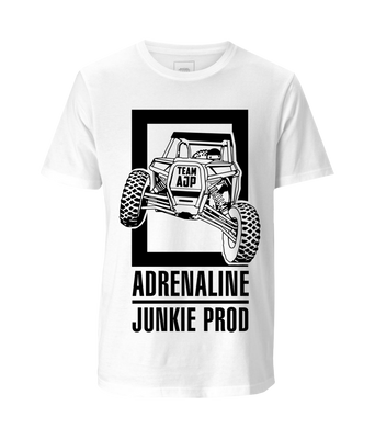 AdrenalineJunkieProd - Original Logo T-Shirt - WHITE #TeamAJP