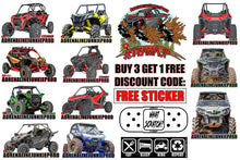 Load image into Gallery viewer, SXS/UTV Vehicle Stickers- Green Commander Decal - AdrenalineJunkieProd